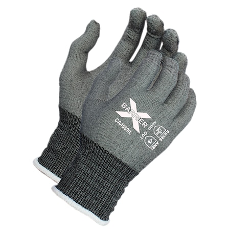 Xbarrier A4 Cut Resistant, Gray Textreme Knit Glove, L CA4589L12